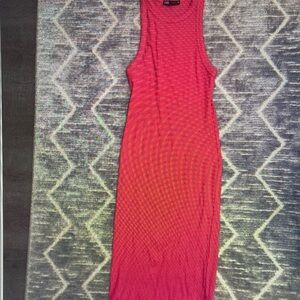 Pink Sleeveless Maxi Dress